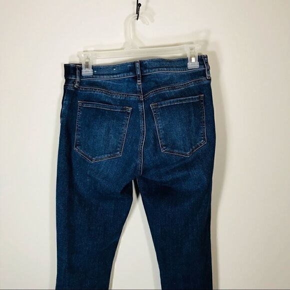 LOFT Cropped Distress Jeans with 2 tone colors - Picture 6 of 7
